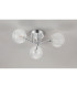 Tivoli 44.5cm Semi Flush Ceiling Round 3 Light G9 IP44 Polished Chrome/Clear Dune Effect Round Glass-8
