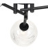 Tivoli 44.5cm Semi Flush Ceiling Round 3 Light G9 IP44 Satin Black/Clear Dune Effect Round Glass-7