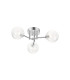 Tivoli 44.5cm Semi Flush Ceiling Round 3 Light G9 IP44 Polished Chrome/Clear Swirl Round Glass-1