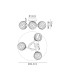 Tivoli 44.5cm Semi Flush Ceiling Round 3 Light G9 IP44 Polished Chrome/Clear Swirl Round Glass-2