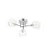 Tivoli 44.5cm Semi Flush Ceiling Round 3 Light G9 IP44 Polished Chrome/Clear Swirl Round Glass-4