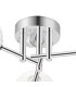 Tivoli 44.5cm Semi Flush Ceiling Round 3 Light G9 IP44 Polished Chrome/Clear Swirl Round Glass-5