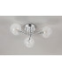 Tivoli 44.5cm Semi Flush Ceiling Round 3 Light G9 IP44 Polished Chrome/Clear Swirl Round Glass-8