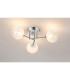 Tivoli 44.5cm Semi Flush Ceiling Round 3 Light G9 IP44 Polished Chrome/White Two-Tone Snow Specks Round Glass-3