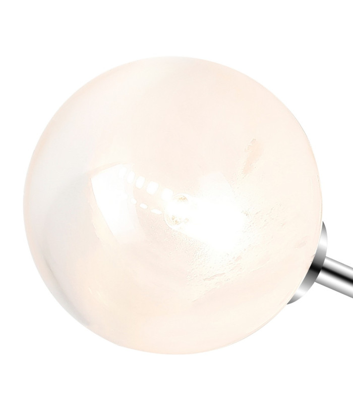 Tivoli 44.5cm Semi Flush Ceiling Round 3 Light G9 IP44 Polished Chrome/White Two-Tone Snow Specks Round Glass-7