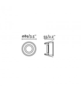 White round Recessed Downlight IP44, GU10 - 2
