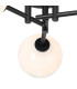 Tivoli 44.5cm Semi Flush Ceiling Round 3 Light G9 IP44 Satin Black/White/Clear Two-Tone Snow Specks Round Glass-7