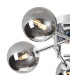 Tivoli 50cm Semi Flush Ceiling Round 5 Light G9 IP44 Polished Chrome/Smoke Smooth Round Glass-7