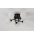 Tivoli 50cm Semi Flush Ceiling Round 5 Light G9 IP44 Satin Black/Opal Smooth Round Glass-8