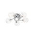 Tivoli 50cm Semi Flush Ceiling Round 5 Light G9 IP44 Polished Chrome/Clear Ribbed Round Glass-1