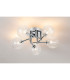 Tivoli 50cm Semi Flush Ceiling Round 5 Light G9 IP44 Polished Chrome/Clear Ribbed Round Glass-3