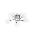 Tivoli 50cm Semi Flush Ceiling Round 5 Light G9 IP44 Polished Chrome/Clear Ribbed Round Glass-4