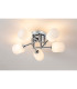 Tivoli 50cm Semi Flush Ceiling Round 5 Light G9 IP44 Polished Chrome/Opal Smooth Tubular Glass-3