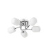Tivoli 50cm Semi Flush Ceiling Round 5 Light G9 IP44 Polished Chrome/Opal Smooth Tubular Glass-4