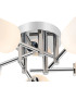 Tivoli 50cm Semi Flush Ceiling Round 5 Light G9 IP44 Polished Chrome/Opal Smooth Tubular Glass-6