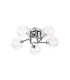 Tivoli 50cm Semi Flush Ceiling Round 5 Light G9 IP44 Polished Chrome/Clear Swirl Round Glass-1