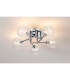 Tivoli 50cm Semi Flush Ceiling Round 5 Light G9 IP44 Polished Chrome/Clear Swirl Round Glass-3