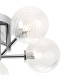 Tivoli 50cm Semi Flush Ceiling Round 5 Light G9 IP44 Polished Chrome/Clear Swirl Round Glass-7