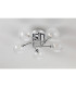 Tivoli 50cm Semi Flush Ceiling Round 5 Light G9 IP44 Polished Chrome/Clear Swirl Round Glass-8