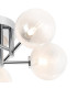 Tivoli 50cm Semi Flush Ceiling Round 5 Light G9 IP44 Polished Chrome/White Two-Tone Snow Specks Round Glass-5