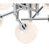 Tivoli 50cm Semi Flush Ceiling Round 5 Light G9 IP44 Polished Chrome/White Two-Tone Snow Specks Round Glass-6