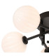 Tivoli 50cm Semi Flush Ceiling Round 5 Light G9 IP44 Satin Black/Opal Round Segment Glass-5