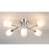 Tivoli Linear Semi Flush Ceiling 5 Light G9 IP44 Polished Chrome/Opal Smooth Tubular Glass-3
