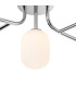 Tivoli Linear Semi Flush Ceiling 5 Light G9 IP44 Polished Chrome/Opal Smooth Tubular Glass-6