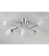 Tivoli Linear Semi Flush Ceiling 5 Light G9 IP44 Polished Chrome/Opal Smooth Tubular Glass-8