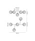Tivoli Linear Semi Flush Ceiling 5 Light G9 IP44 Polished Chrome/Clear Swirl Round Glass-2