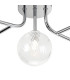 Tivoli Linear Semi Flush Ceiling 5 Light G9 IP44 Polished Chrome/Clear Swirl Round Glass-6