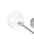 Tivoli Semi Flush Ceiling Tiered Adjustable Arms 5 Light G9 IP44 Polished Chrome/Clear Smooth Round Glass-5