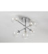 Tivoli Semi Flush Ceiling Tiered Adjustable Arms 5 Light G9 IP44 Polished Chrome/Clear Smooth Round Glass-8