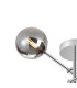 Tivoli Semi Flush Ceiling Tiered Adjustable Arms 5 Light G9 IP44 Polished Chrome/Smoke Smooth Round Glass-7