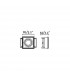 Black Tiltable square recessed Downlight Trimless, GU10 - 3