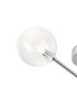Tivoli Semi Flush Ceiling Tiered Adjustable Arms 5 Light G9 IP44 Polished Chrome/Clear Ribbed Round Glass-6