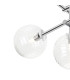 Tivoli Semi Flush Ceiling Tiered Adjustable Arms 5 Light G9 IP44 Polished Chrome/Clear Ribbed Round Glass-7