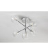 Tivoli Semi Flush Ceiling Tiered Adjustable Arms 5 Light G9 IP44 Polished Chrome/Clear Ribbed Round Glass-8
