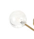 Tivoli Semi Flush Ceiling Tiered Adjustable Arms 5 Light G9 IP44 Brass Gold/Clear Waved Round Glass-5