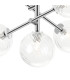 Tivoli Semi Flush Ceiling Tiered Adjustable Arms 5 Light G9 IP44 Polished Chrome/Clear Swirl Round Glass-7