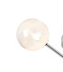 Tivoli Semi Flush Ceiling Tiered Adjustable Arms 5 Light G9 IP44 Polished Chrome/White Two-Tone Snow Specks Round Glass-5