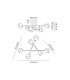 Tivoli Semi Flush Ceiling Tiered 6 Light G9 IP44 Satin Black/Grey Round Marble Effect Glass-2