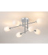 Tivoli Semi Flush Ceiling Tiered 6 Light G9 IP44 Polished Chrome/Opal Smooth Tubular Glass-3