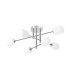 Tivoli Semi Flush Ceiling Tiered 6 Light G9 IP44 Polished Chrome/Opal Smooth Tubular Glass-4