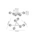 Tivoli Semi Flush Ceiling Tiered 6 Light G9 IP44 Polished Chrome/Clear Dune Effect Round Glass-2