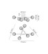 Tivoli Semi Flush Ceiling Tiered 6 Light G9 IP44 Polished Chrome/Clear Swirl Round Glass-2