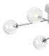Tivoli Semi Flush Ceiling Tiered 6 Light G9 IP44 Polished Chrome/Clear Swirl Round Glass-5