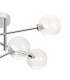 Tivoli Semi Flush Ceiling Tiered 6 Light G9 IP44 Polished Chrome/Clear Swirl Round Glass-6