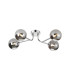 Tivoli Linear Semi Flush Ceiling 4 Light G9 IP44 Polished Chrome/Smoke Smooth Round Glass-1