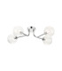 Tivoli Linear Semi Flush Ceiling 4 Light G9 IP44 Polished Chrome/Clear Ribbed Round Glass-1